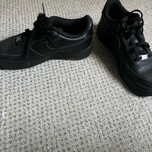 Nike Black Air Force One Sneakers